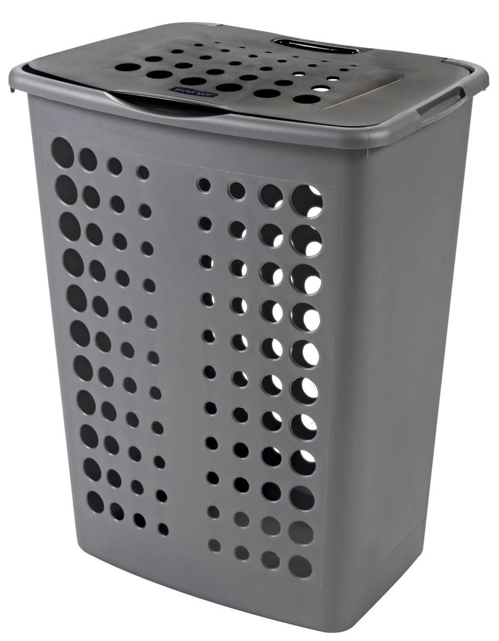 Curver Victor Wasbox 60 Liter Zilver/antraciet