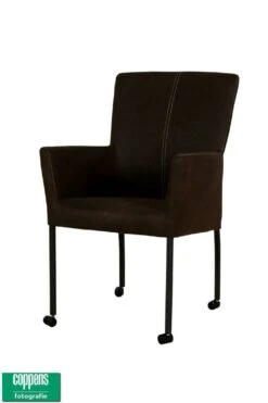 Tom Eetkamerstoel Met Armleuning Bruin