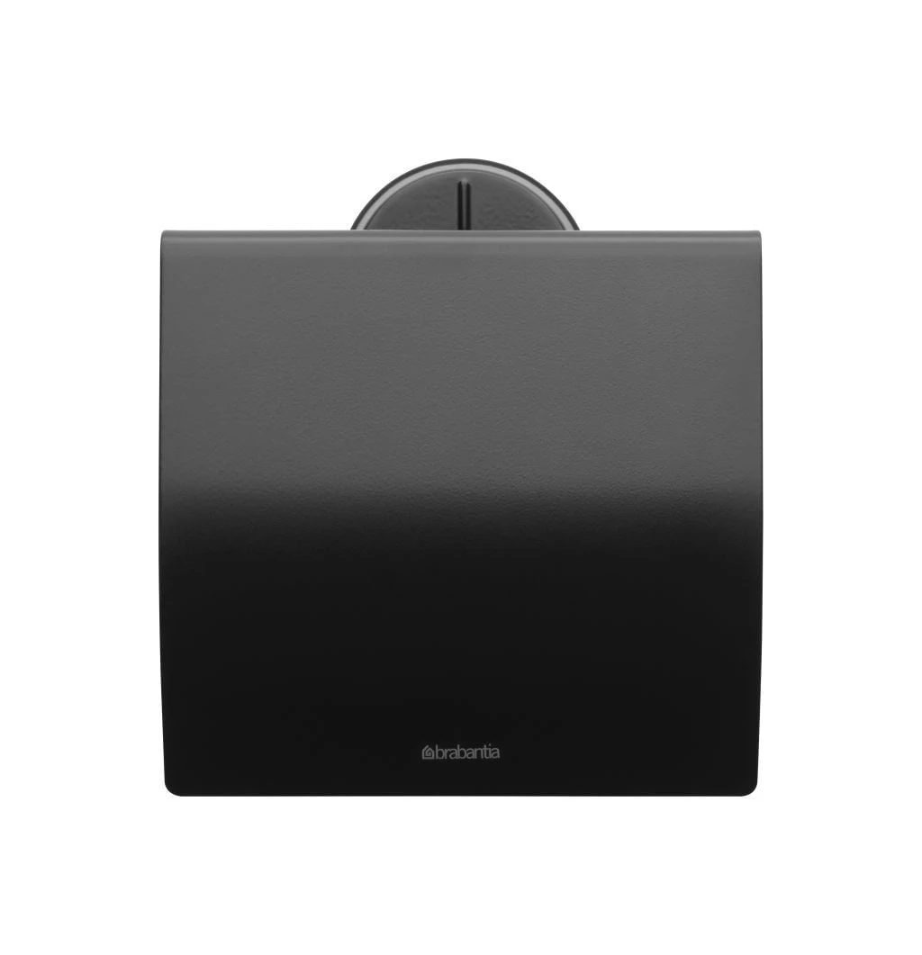 Brabantia Toiletrolhouder Met Klep 'stainless Steel' Matt Black