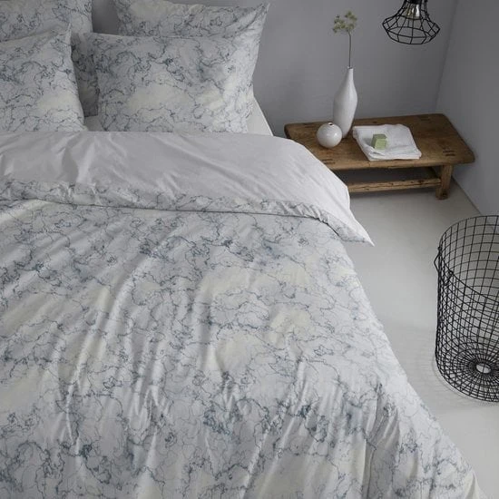 Damai Dekbedovertrekset 200x200/220cm Marble Grey - Afbeelding 2
