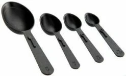 Fackelmann Food&More Maatlepels Zwart Set Van 4
