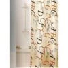 Douchegordijn Textiel Lettere Multicolor 180x200cm