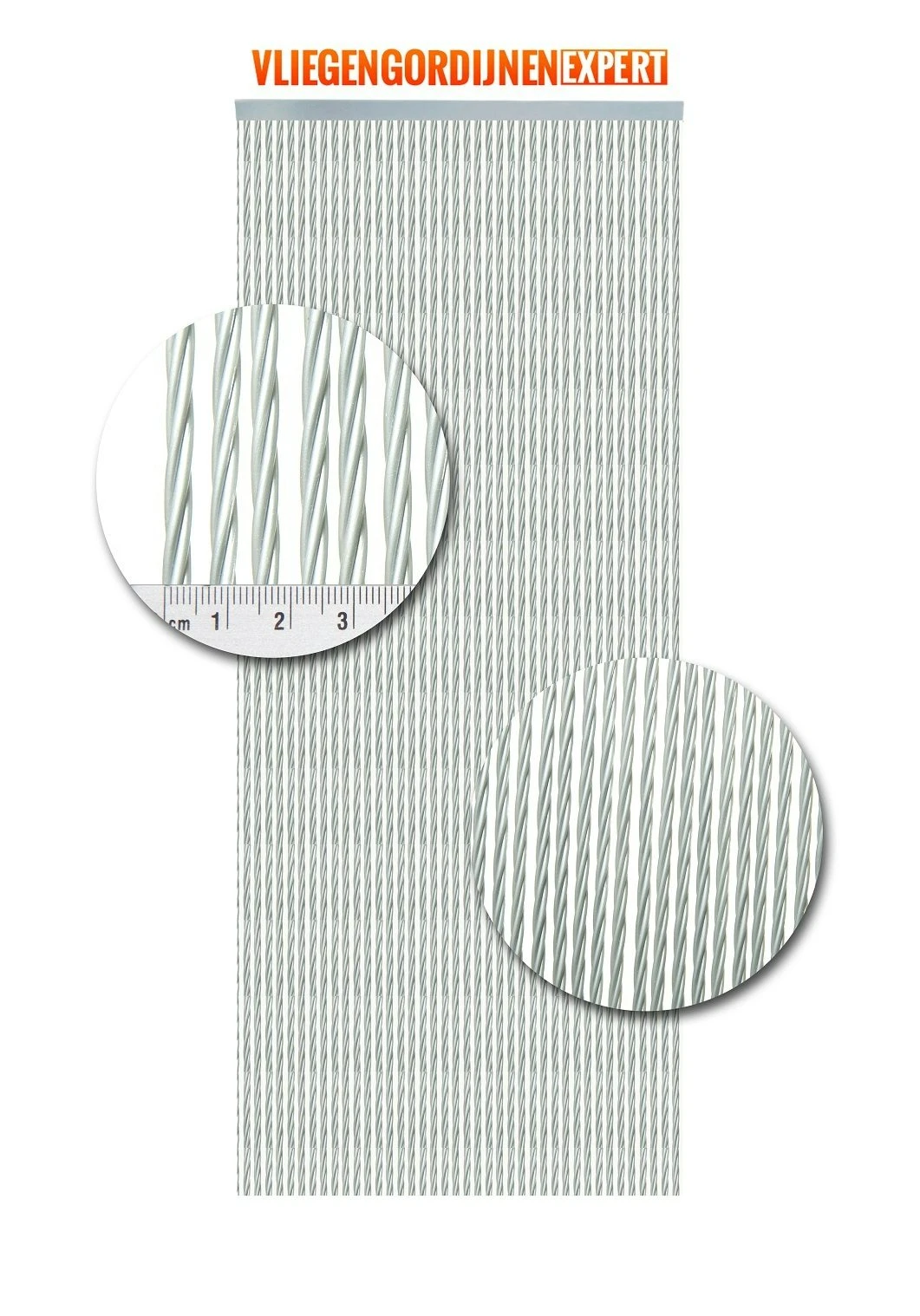 Vliegengordijnenexpert Napoli Antraciet 100x240 Vliegengordijn