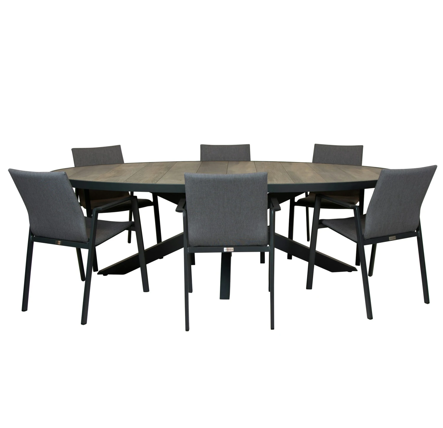 Qopps Kismo Tuintafel Met Fubar Stapelbare Tuinstoel - Afbeelding 3